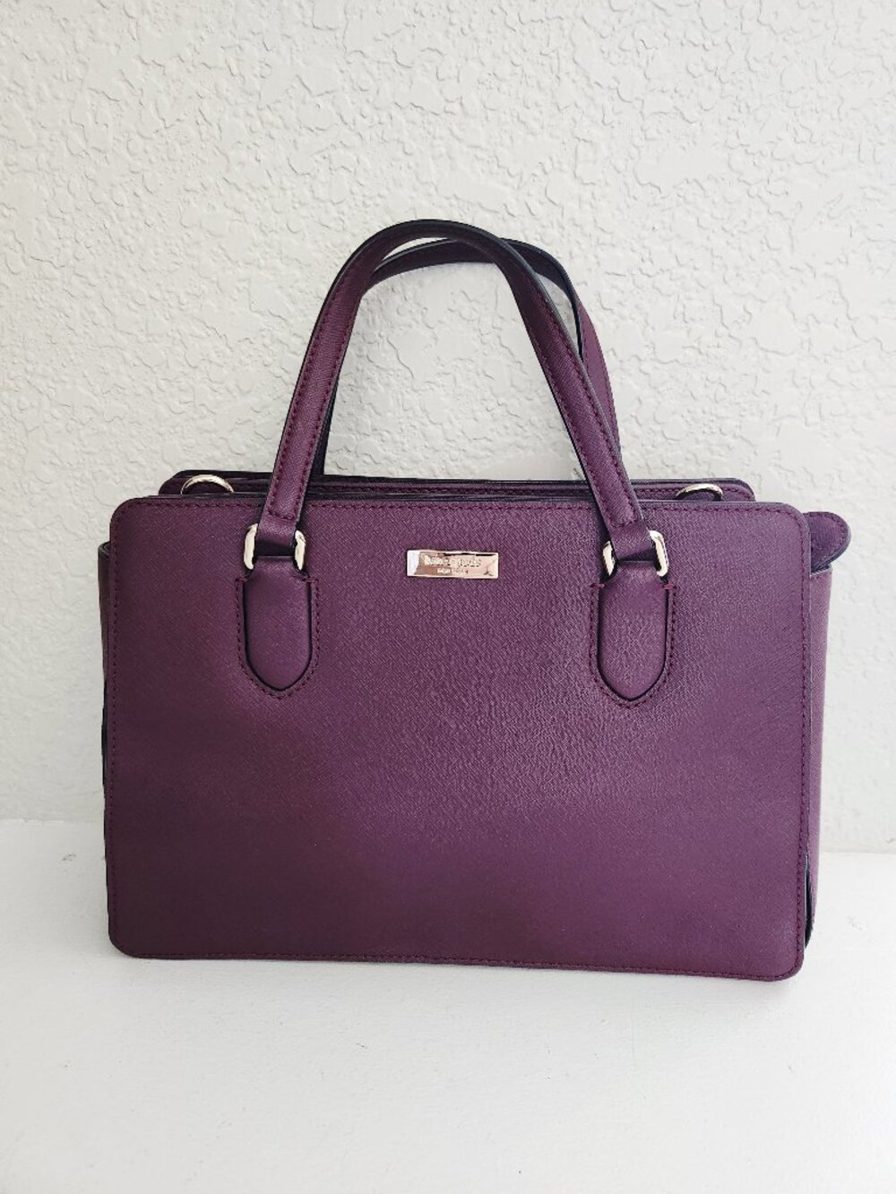 Like New Kate Spade NY Deep Purple Shoulder Bag Purse